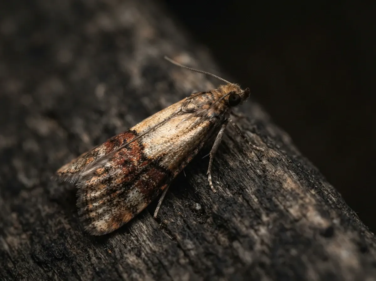 Close-up of a stored product pest