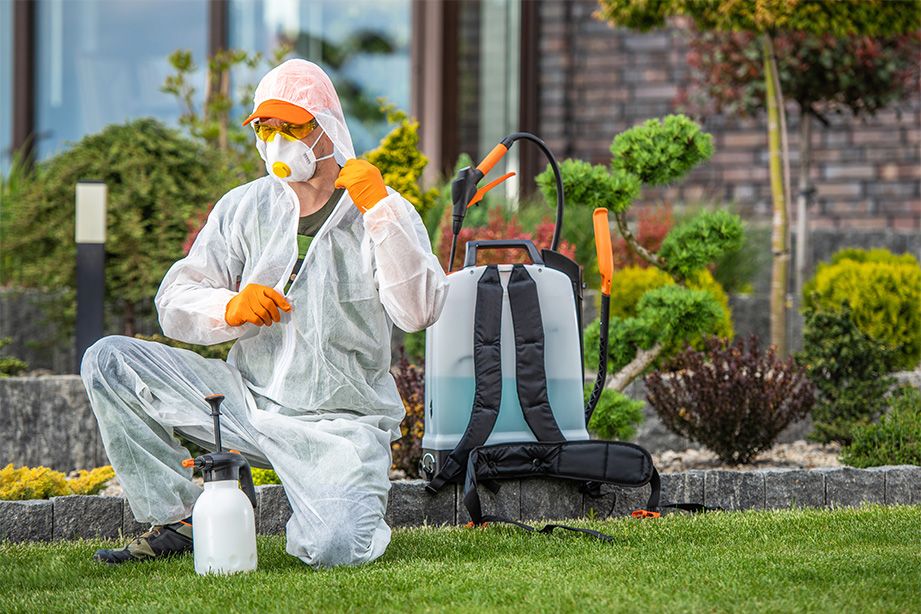 TCB Pest Control technician applying treatment